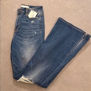 Dark Blue Women’s Distressed Jeans